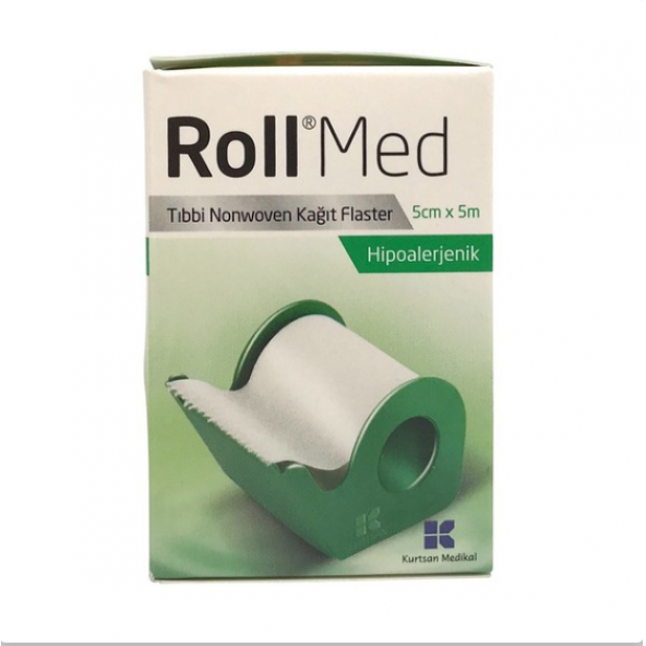 Roll Med Tıbbi Nonwoven Kağıt Flaster 5cm x 5m ürün görseli 1