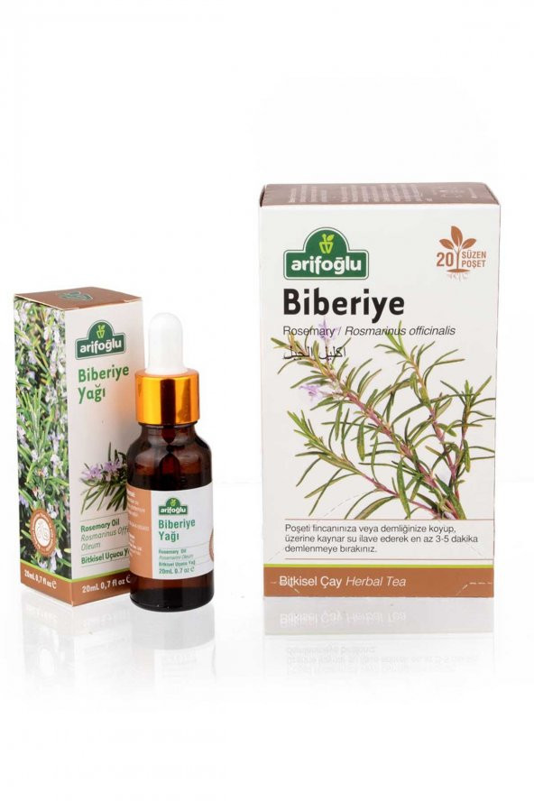 Arifoğlu Biberiye Yağı 20Ml + Biberiye Çayı 20Li ürün görseli 1
