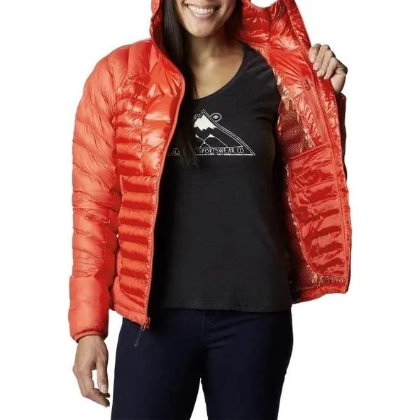 Columbia Labyrinth Loop Hooded Bayan Mont - Resim 5