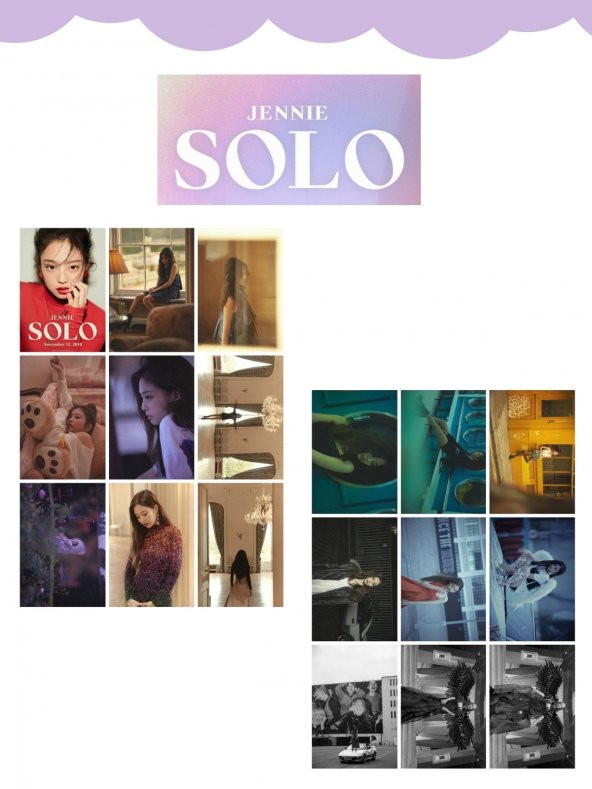 PTTAVM: Blackpink BLACKPINK Jennie Solo Fotokart Seti