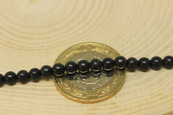 Shungite (Şungit) Taşı 4mm/3 adet ürün görseli 1