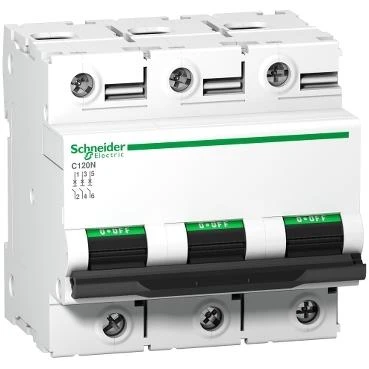 Schneider Electric A9N18367, 100 Amper, 3 Fazlı, C Tipi, Otomatik Sigorta, 10 kA, C100x3 ürün görseli 1