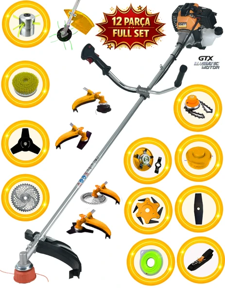 EISENN German 12 In 1 Set Euro Ergo Metal Şanzuman Yan Tipi Ot Çim Çalı Çayır Biçme Tırpanı ürün görseli 1