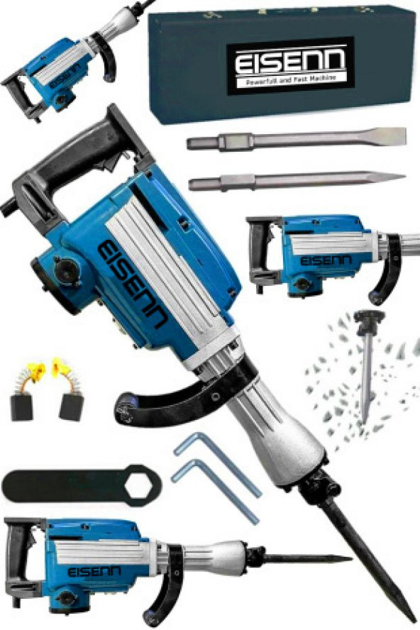 Eisenn Germany Teknoloji GSH SERİES 3800 W 58 JOULE 18 KG Professıonel Kırıcı Uç Hediyeli ürün görseli 1