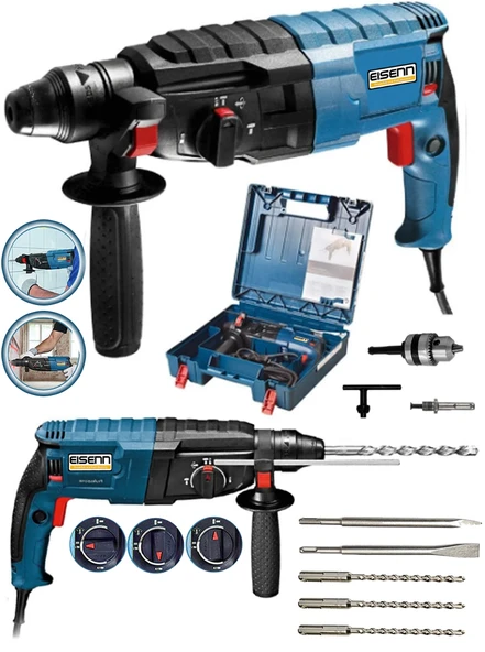 Eisenn Germany Technology KOFANN 6.2 JOULE Sds Plus GBH 3-.26 KIRICI DELİCİ  Usta Set Hediyeli ürün görseli 1
