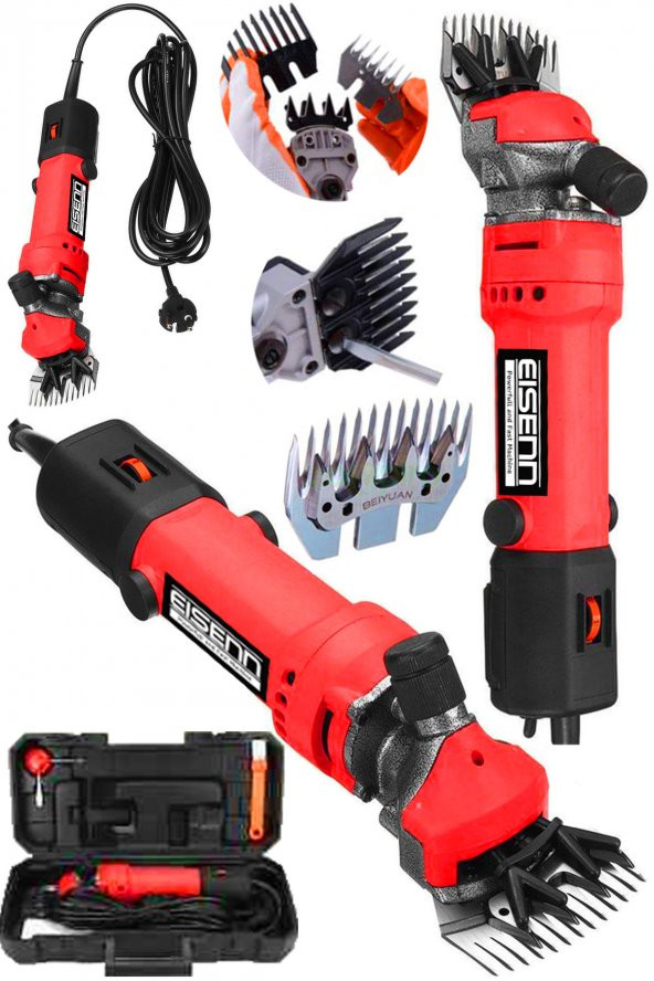 Eisenn Alman Çelik Şanzuman Çift Soğutma 4500 W Devir Ayarlı Koyun Kırkma Makinesi ürün görseli 1