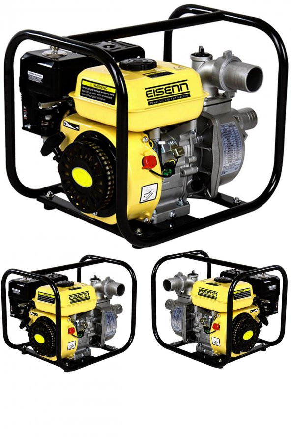 Eisenn Alman WPS-30 9.2 Hp W-Power Turbo Benzinli Su Motoru Motopomp 3 Parmak Yakıt Cimrisi ürün görseli 1