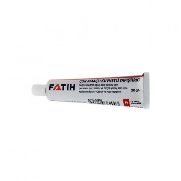 Sıvı Yapıştırıcı 20 Gr Tüp Fatih Çok Amaçlı Kuvvetli Yapıştırıcı 1 Adet ürün görseli 1