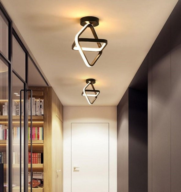 Eray Aydınlatma 504 Plofonyer Siyah Led Avize - Resim 3