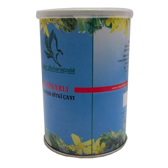 Enginarlı Karışık Bitkisel Çay 100 Gr Teneke Kutu - Resim 2