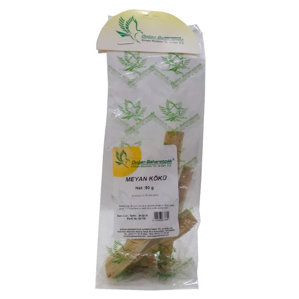 Meyan Kökü Sıyrılmış Çubuk Doğal 50 Gr Paket ürün görseli 1