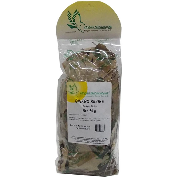 Doğal Ginkgo Biloba Yaprağı 50 Gr Paket ürün görseli 1
