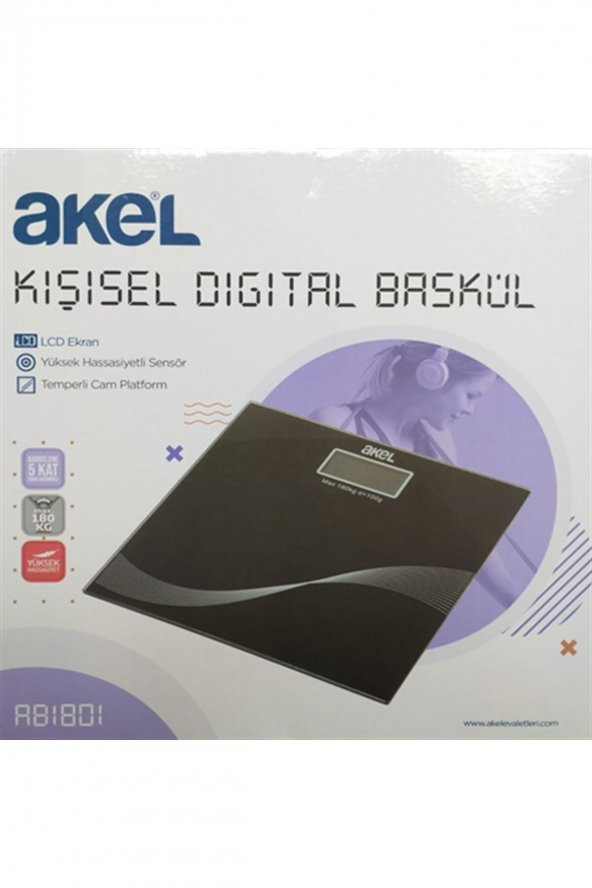 Ab1801 Kişisel Cam Baskül ürün görseli 1