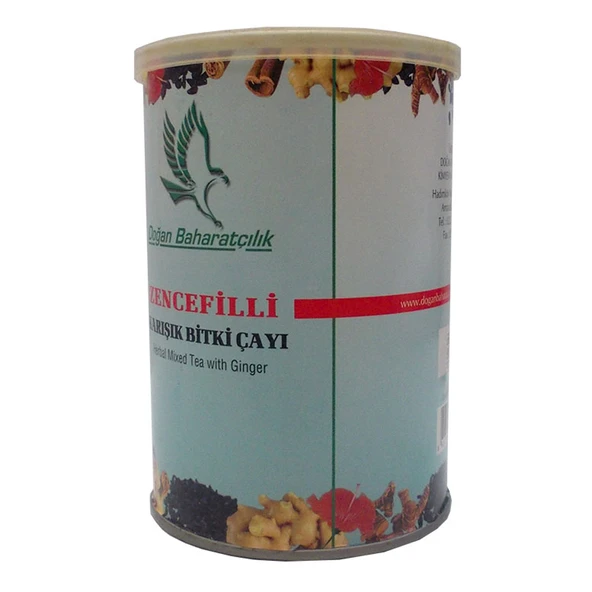 Zencefilli Karışık Bitkisel Çay 100 Gr Teneke Kutu - Resim 2