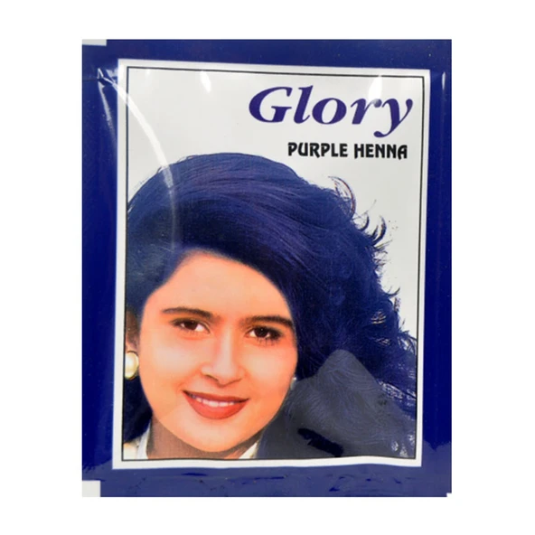 Glory Mor Hint Kınası (Purple Henna) 10 Gr Paket ürün görseli 1