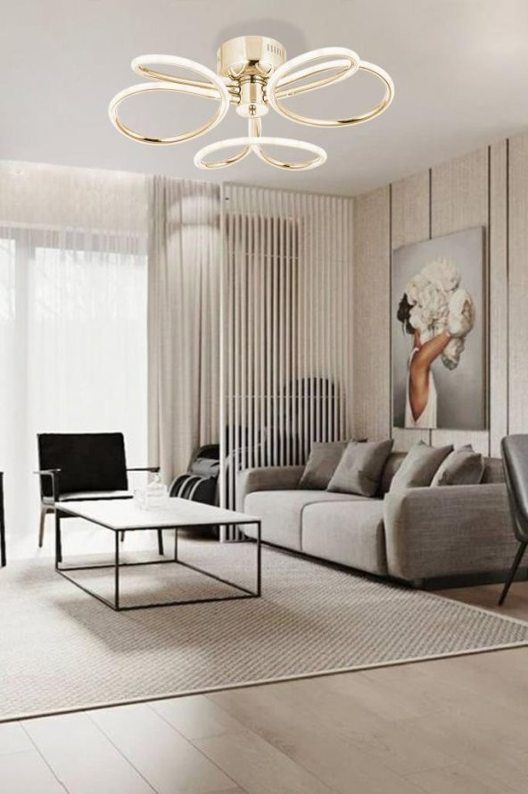 Eray Aydınlatma 1130-3 Gold Led Avize - Resim 2