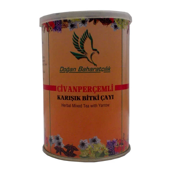 Doğan Civanperçemli Bitkisel Karışım Çay 100 Gr Teneke Kutu - Resim 5