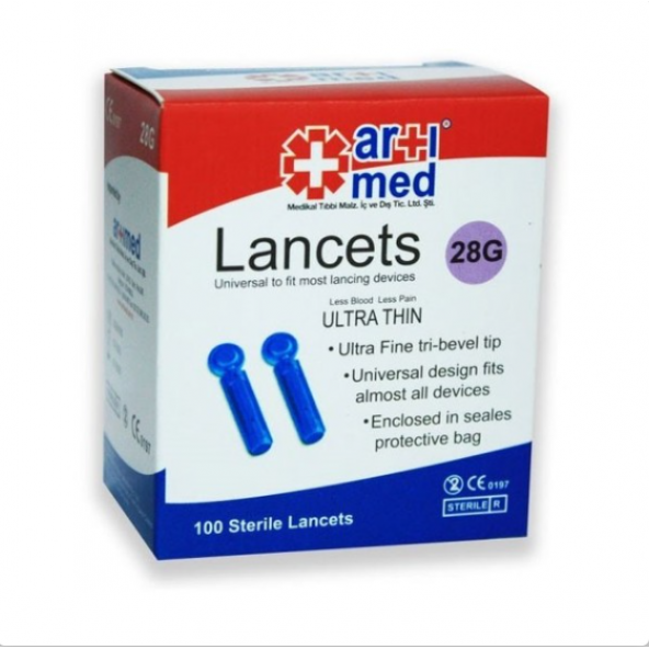 Artımed Steril Lanset 28G 100 Adet ürün görseli 1