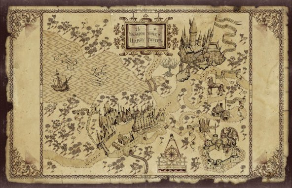 The Wizzarding World of Harry Potter Sihirli Dünya Haritası ürün görseli 1