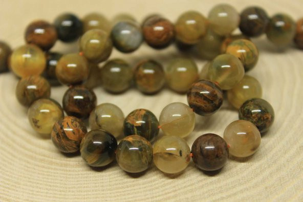 Pietersite Taşı 8mm/3 adet - Resim 2