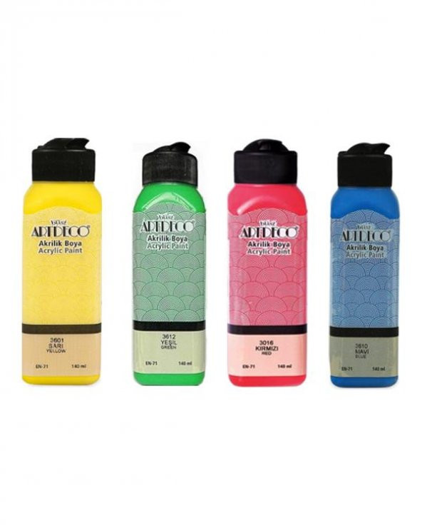 Artdeco 4lü 140 ml Akrilik Boya Seti ürün görseli 1