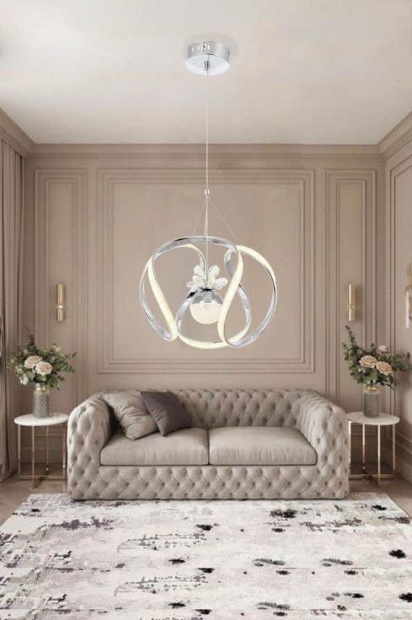 Eray Aydınlatma 1688-40 Krom Led Avize - Resim 2
