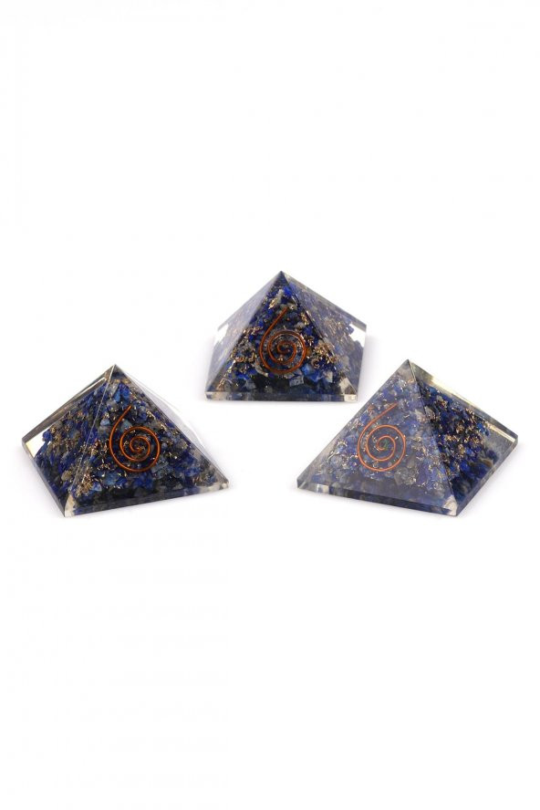 Lapis Lazuli Taşından Orgonit Piramit ürün görseli 1