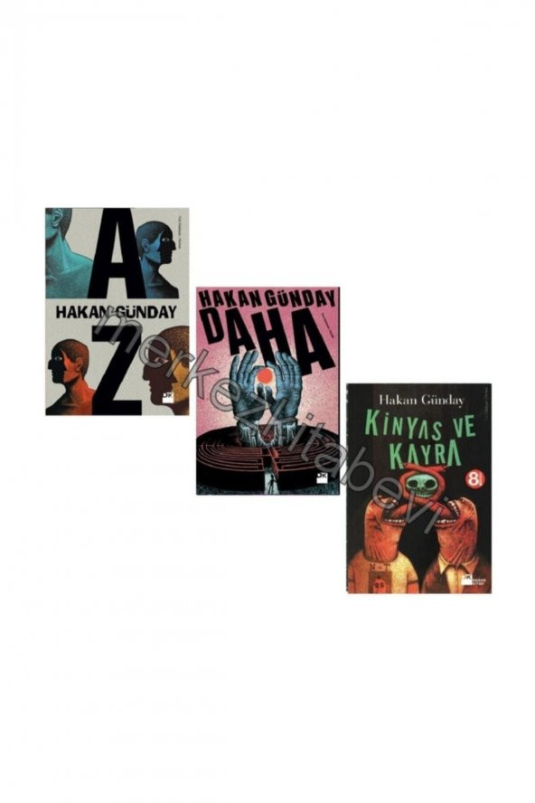 Hakan Günday Seti 3 Kitap Kinyas Kayra Daha Az ürün görseli 1