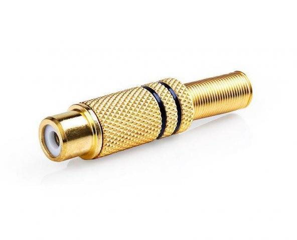 RCA Dişi Gold Jack Siyah ürün görseli 1