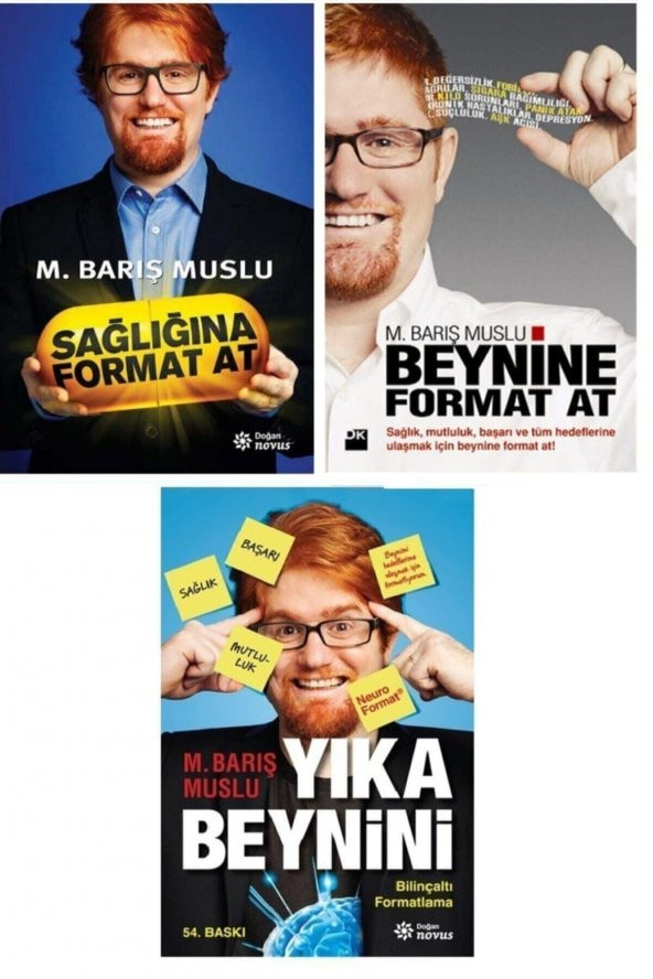 Barış Muslu 3lü 1- Sağlığını Format At 2-beynine Format At 3-yıka Beynini ürün görseli 1