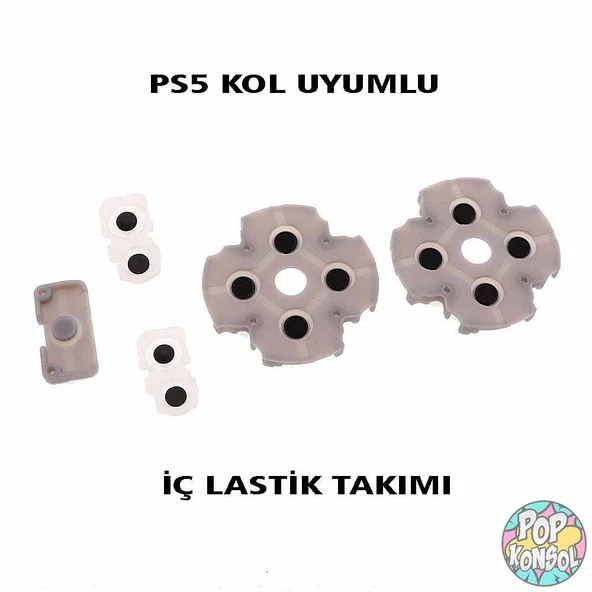 PS5 V1 Kol İç Silikon Lastik Takımı Yedek Parça Playstation 5 Kol Versiyon 1 PS5 Kol Tamiri ürün görseli 1