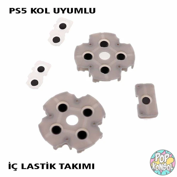 Playstation 5 Version 1 Kol İç Lastik Takımı 5 Parça PS5 V1 Kol Tamiri PS5 Yedek Parça ürün görseli 1