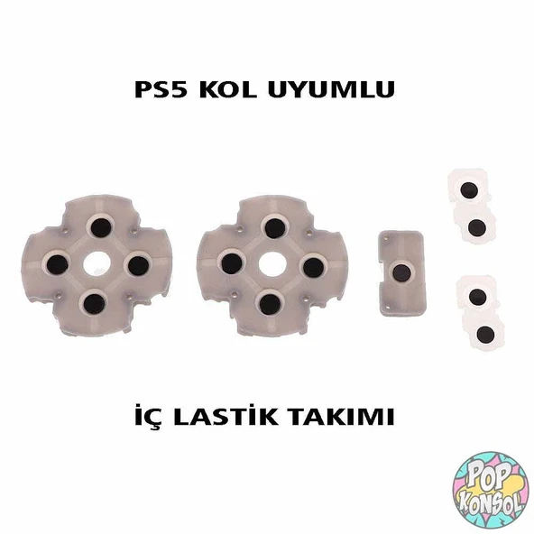 PS5 Versiyon 1 Kol Lastik Takımı İç Silikon Lastiği Playstation 5 V1 Kol Tamiri Rubber Pad ürün görseli 1