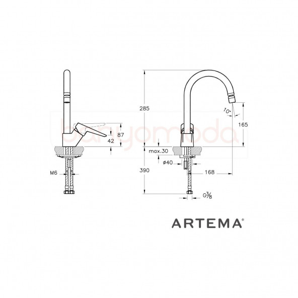 Artema A42148 Solid S Eviye Bataryası - Resim 2