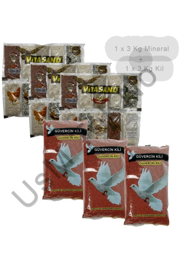 6 Kg Güvercin Minerali Ve Kili Tavuk Keklik Güvercin Kaz Bıldırcın Minerali ürün görseli 1