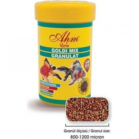 Ahm Goldi Mix Granulat Japon Balığı Yemi 250 Ml ürün görseli 1