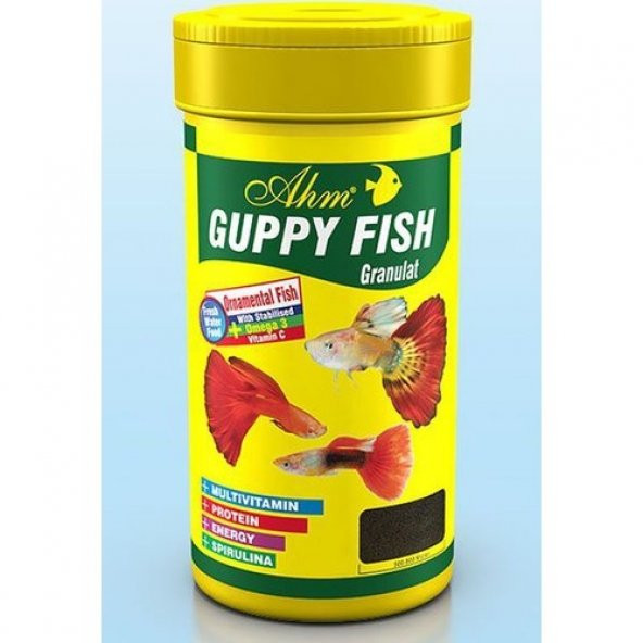 Ahm Guppy Granulat Lepistes Balık Yemi 250 Ml ürün görseli 1
