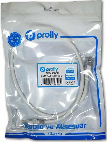 Prolly Pcd 5383G Cat6 Patch Kablo 60 Cm ürün görseli 1