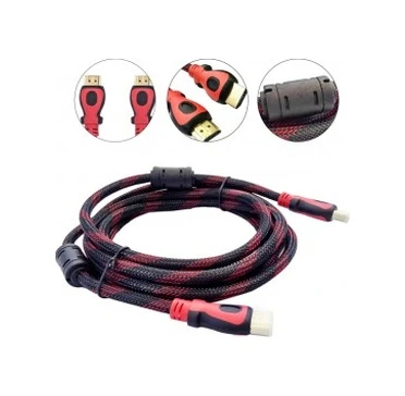 Hdmi Kablo Altın Uçlu Hasır Ip Örgülü - 15M ürün görseli 1