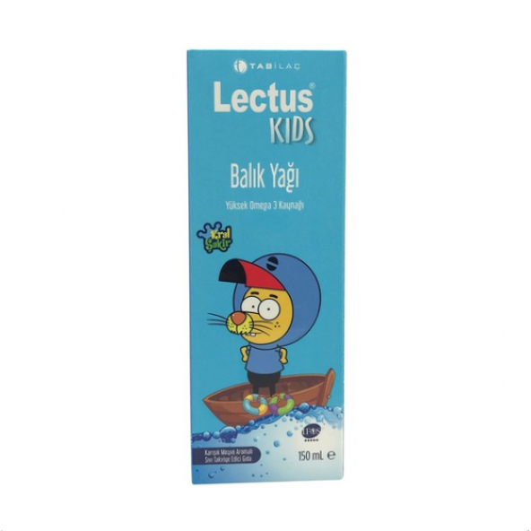 Lectus Kids Kral Şakir Karışık Meyve Aromalı Balık Yağı 150 ml ürün görseli 1