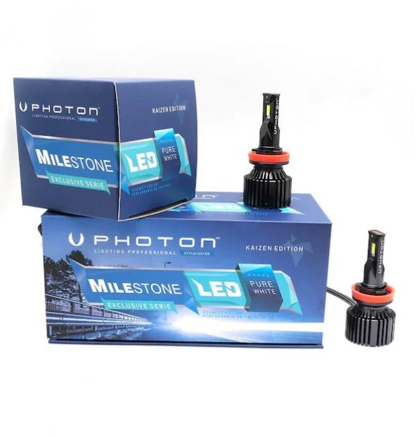 Photon Milestone H11 H8 H9 H16 12000 Lumens Limited Edition Led ürün görseli 1