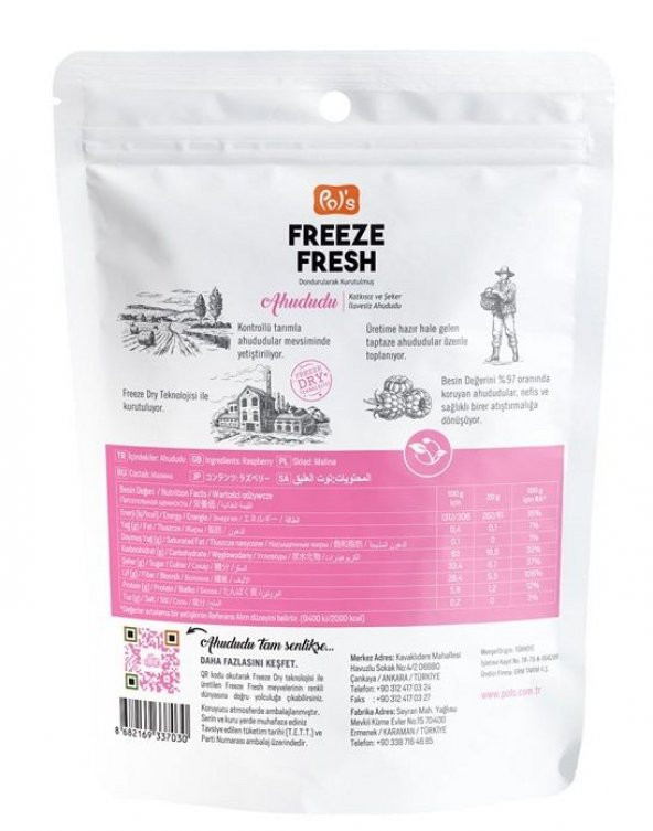 Pols Freeze Fresh Dried Ahududu - Resim 2
