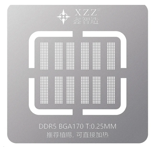 XZZ KALİTELİ MANYETİK KALIP DDR5 BGA170 T:0.25 MM 0,45 MM ürün görseli 1