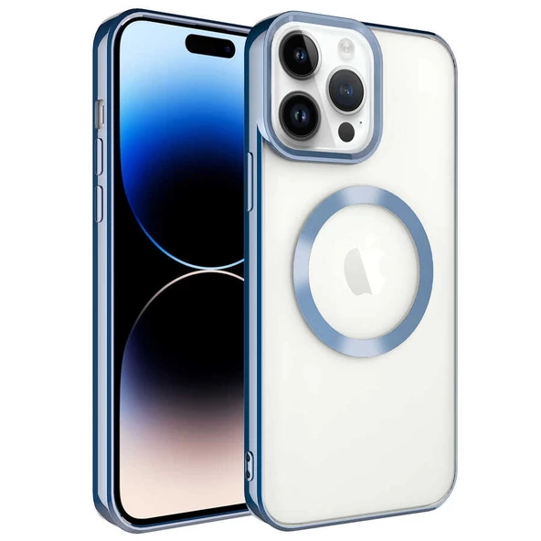 iPhone 14 Pro Max Kılıf Magsafe Wireless Şarj Özellikli Setro - Resim 4