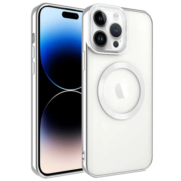 iPhone 14 Pro Max Kılıf Magsafe Wireless Şarj Özellikli Setro - Resim 6