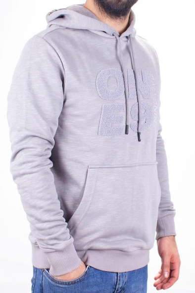 Twister 1931 Gri Kapüşonlu Erkek Sweatshirt ürün görseli 1