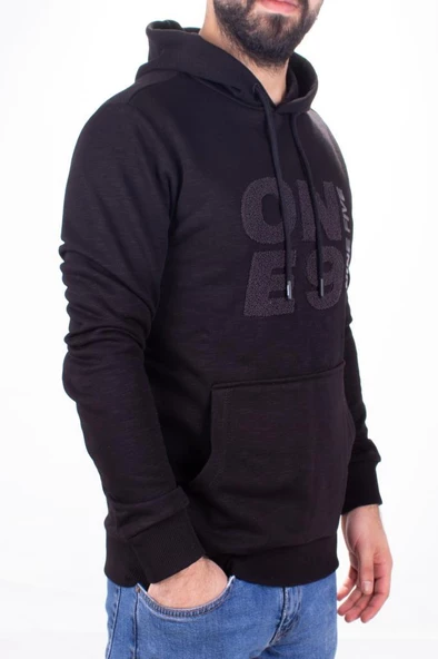 Twister 1931 Siyah Kapüşonlu Erkek Sweatshirt ürün görseli 1