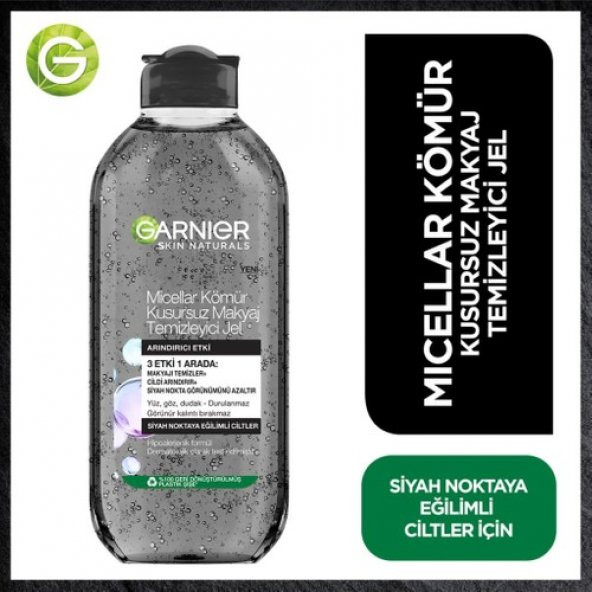 Garnier Micellar Kömür Kusursuz Makyaj Temizleyici Jel 400 ml ürün görseli 1