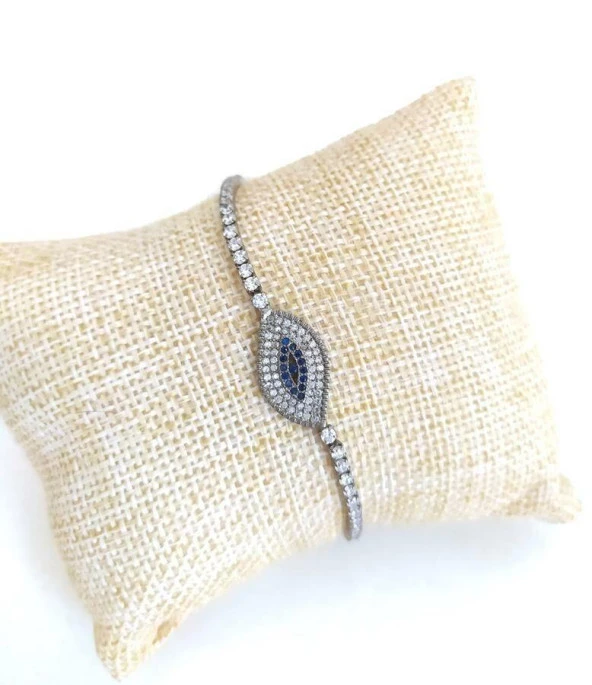 Asansörlü Swarovski Taşlı Bileklik Ayarlanabilir ürün görseli 1
