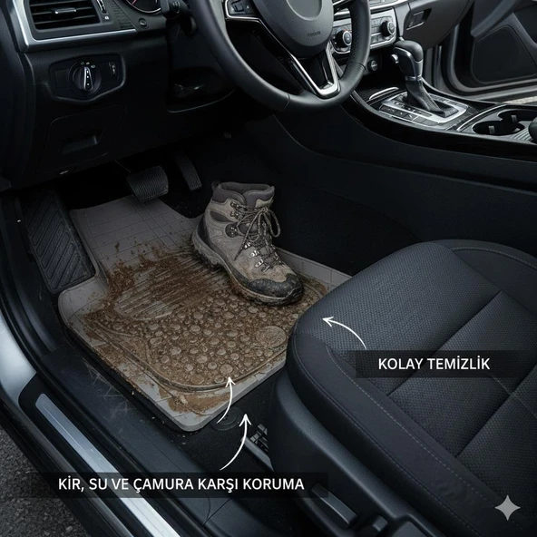 Pufi Bubble Premium Kauçuk Paspas - Gri (HB) - Resim 2